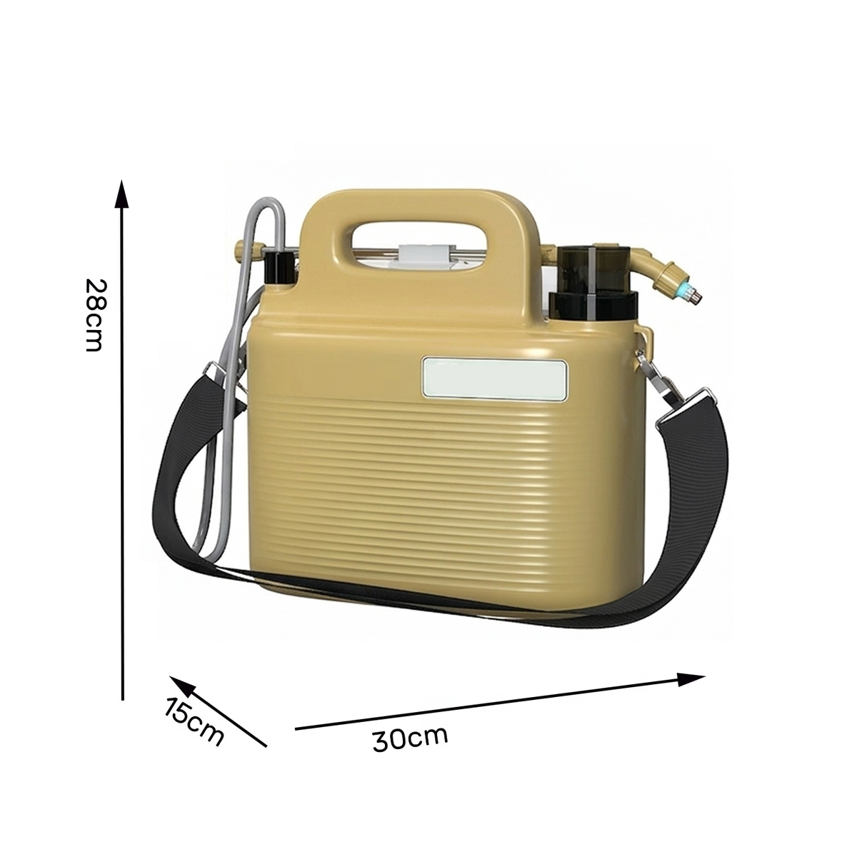 Portable Electric Sprayer 6L Tank, USB Charging 2000mAh Battery, Multi-Purpose Sprayer for Car Wash, Garden & Camping by DENX