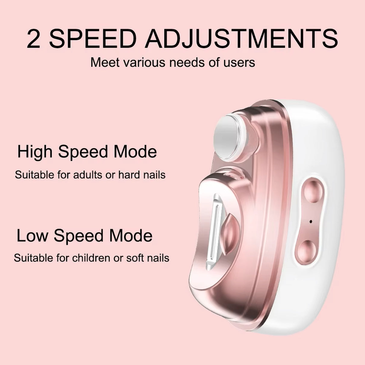 Electric Nail Clipper & Polisher, 4 In 1 Automatic Nail Trimmer with LED Light & UV Lamp M8 by DENX