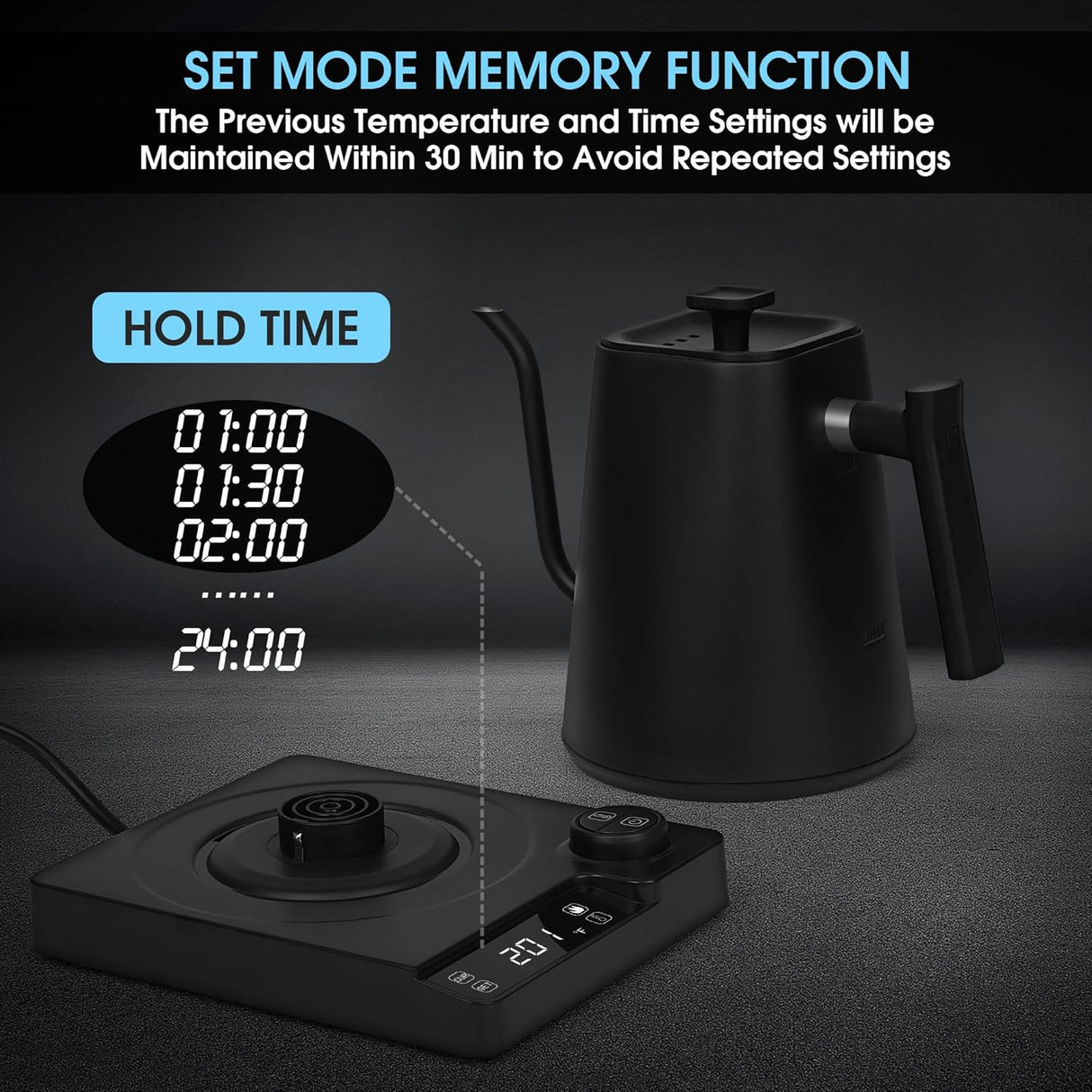 KT10 PRO Electric Kettle 1L | Electric Kettle | SASKA Trading