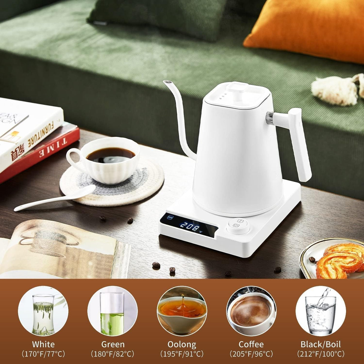 KT10 PRO Electric Kettle 1L | Electric Kettle | SASKA Trading