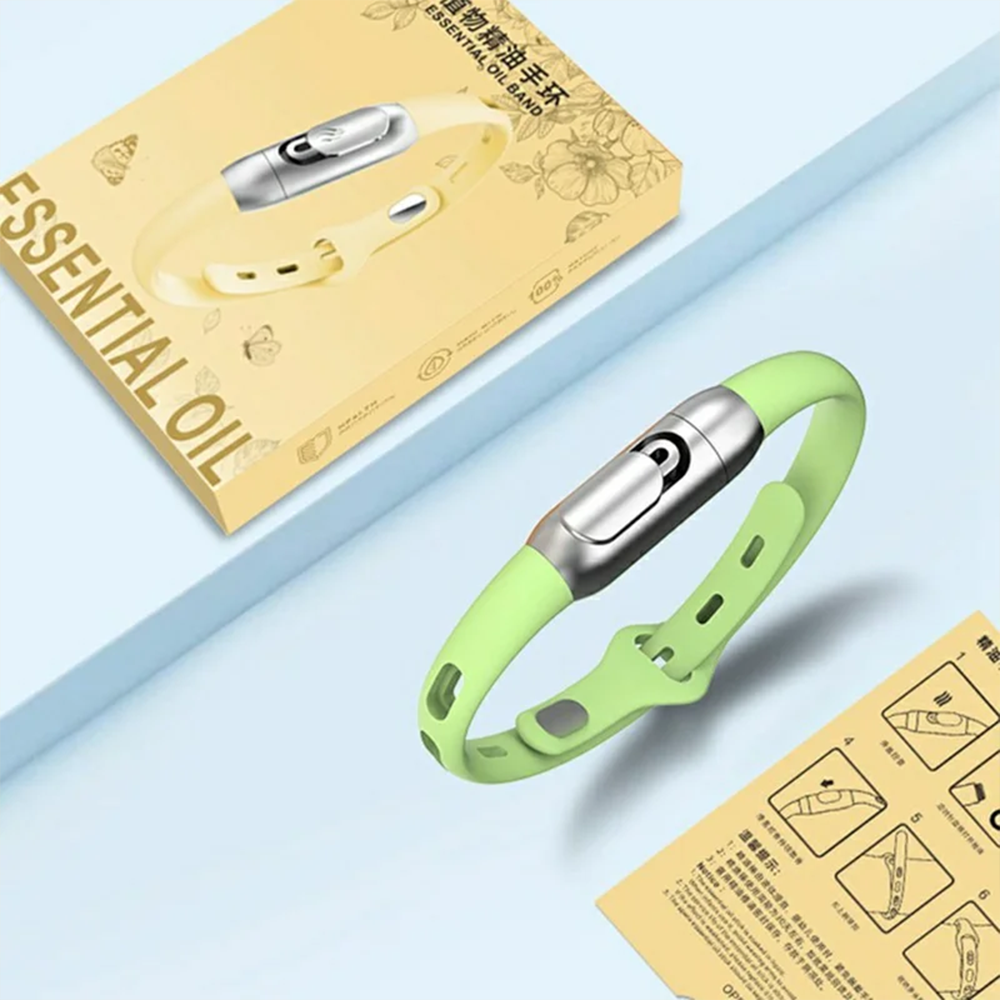 Essential Oil Mosquito Repellent Bracelet – Silicone Insect Protection Wristband