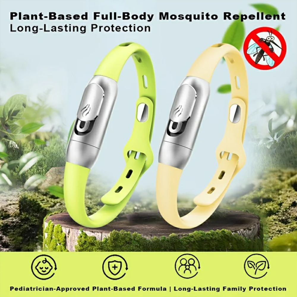 Essential Oil Mosquito Repellent Bracelet – Silicone Insect Protection Wristband