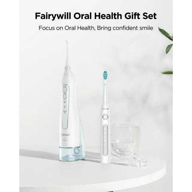 Fairywill 2 in 1 Water Flosser & Electric Toothbrush | Water Flosser | SASKA Trading