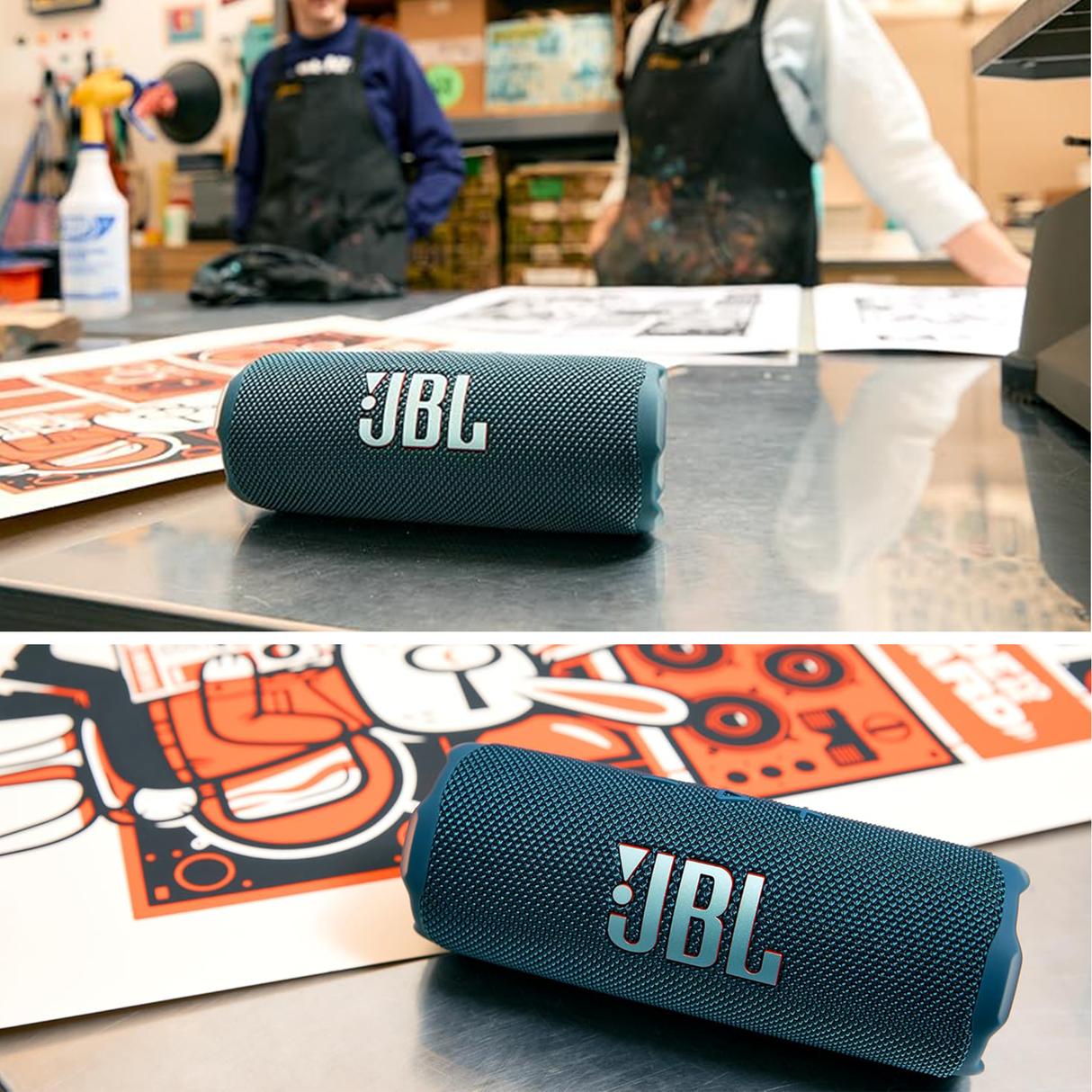 Flip 7 Portable Bluetooth Speaker – Waterproof, AI Sound Boost, 16H Playtime & Auracast Pairing by JBL