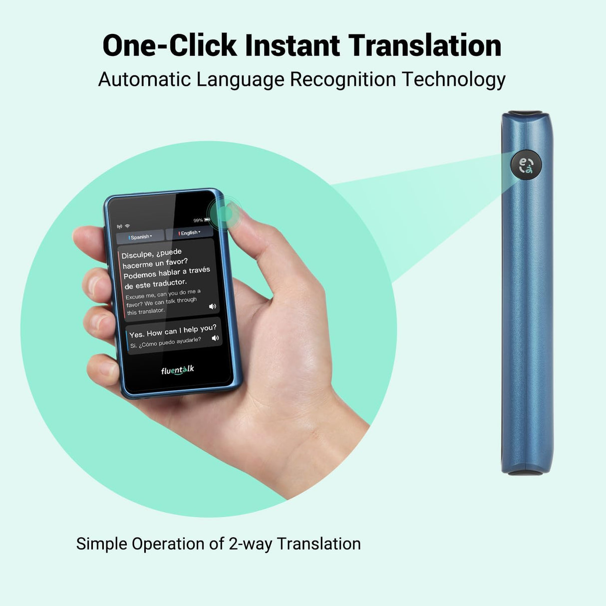 Timekettle Fluentalk Mini Language Translator Device T1 | Translator Device | SASKA Trading
