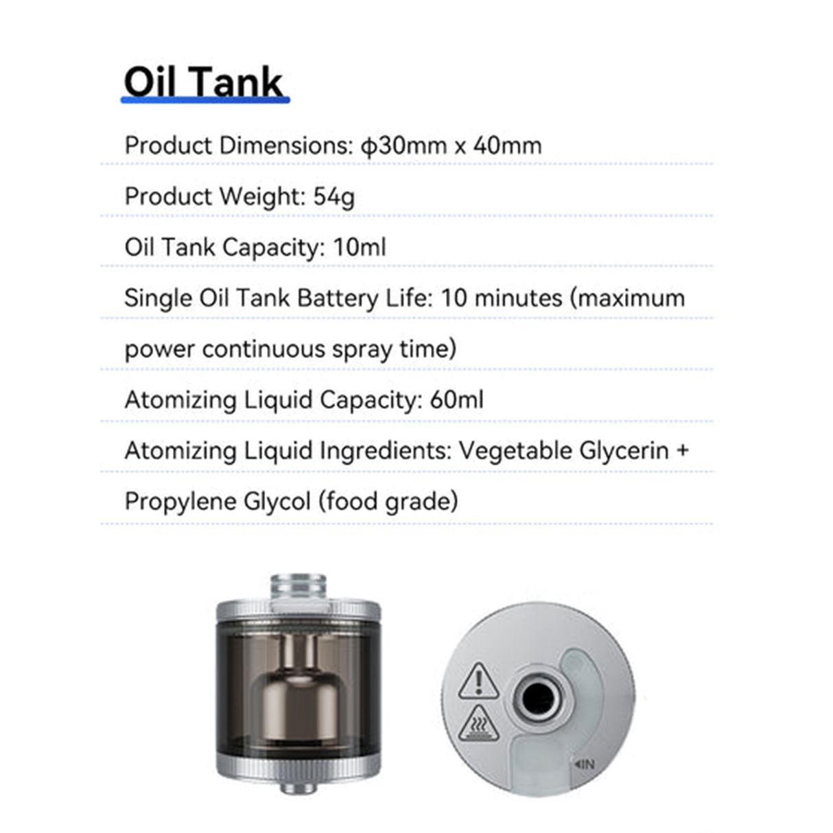 Fog Machine Oil Tank for TELESIN C40 | Fog Machine tank | SASKA Trading