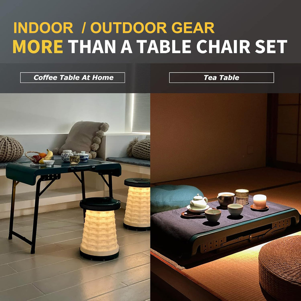 Outdoor Foldable Table and 2 Stools Set | Outdoor Table | SASKA Trading