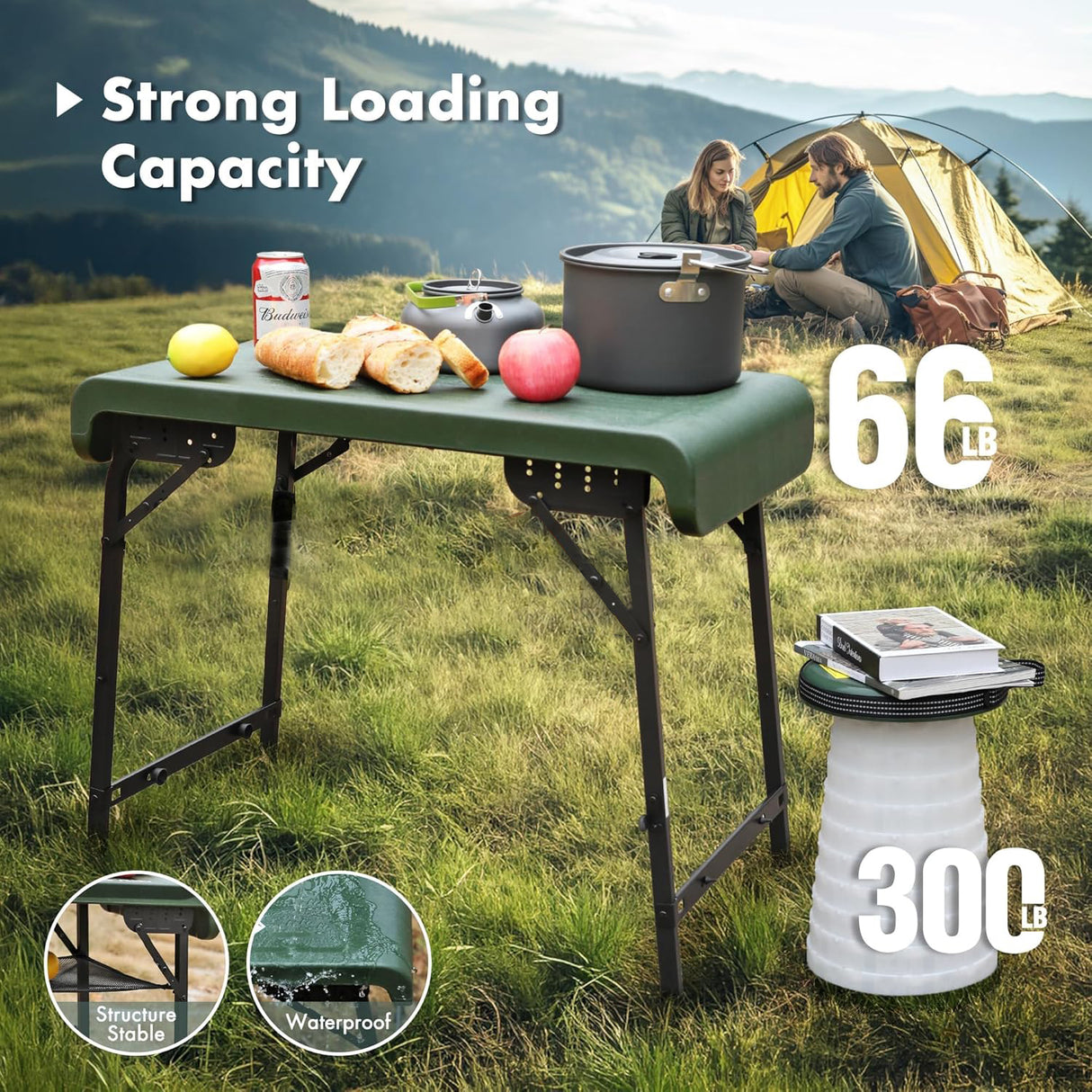 Outdoor Foldable Table and 2 Stools Set | Outdoor Table | SASKA Trading