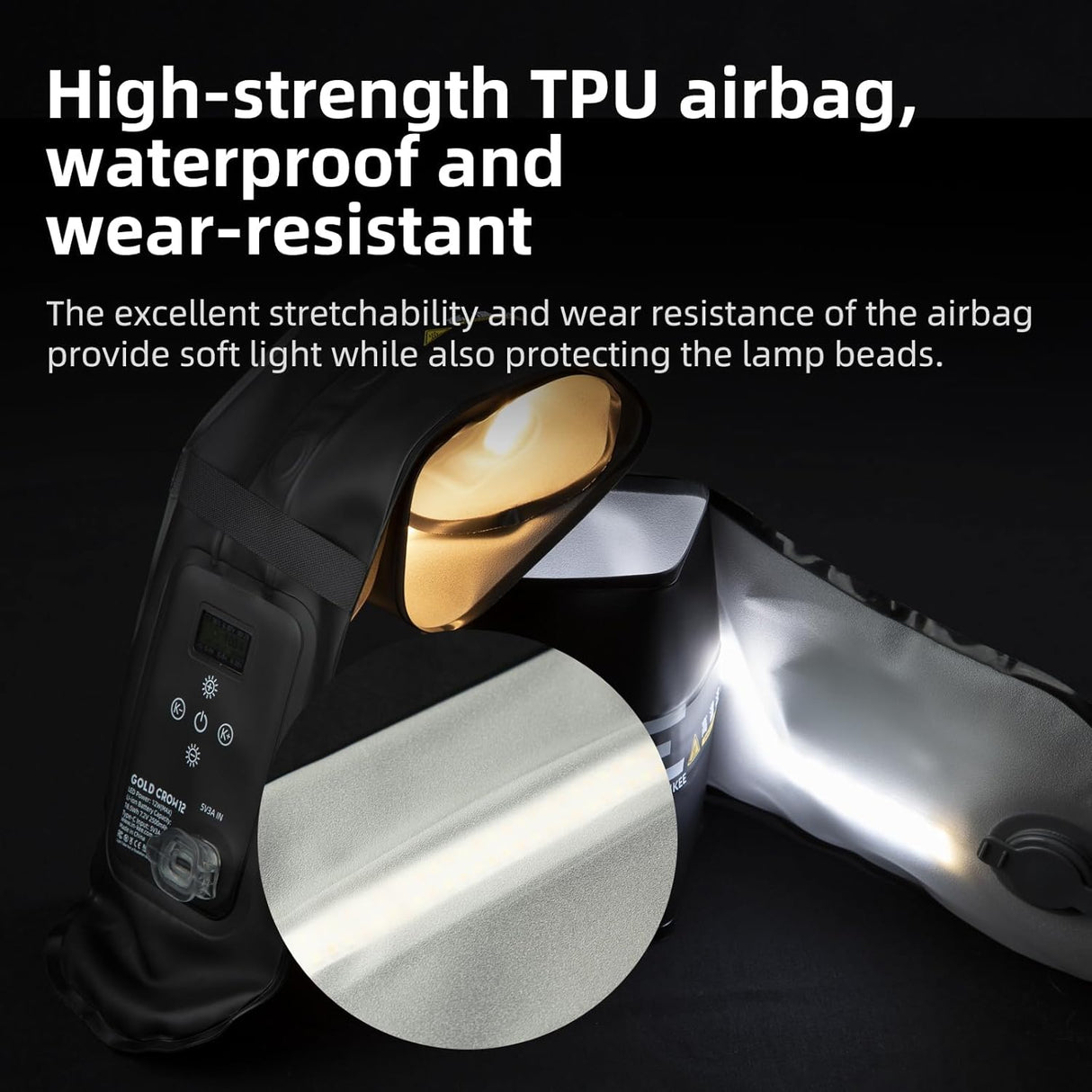 GC12 Bi-color Temperature Inflatable Photography Light Tube by INKEE | LED Video Light | SASKA Trading