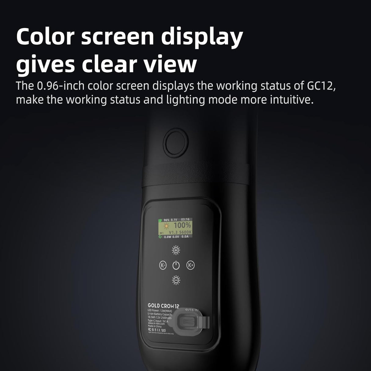 GC12 Bi-color Temperature Inflatable Photography Light Tube by INKEE | LED Video Light | SASKA Trading