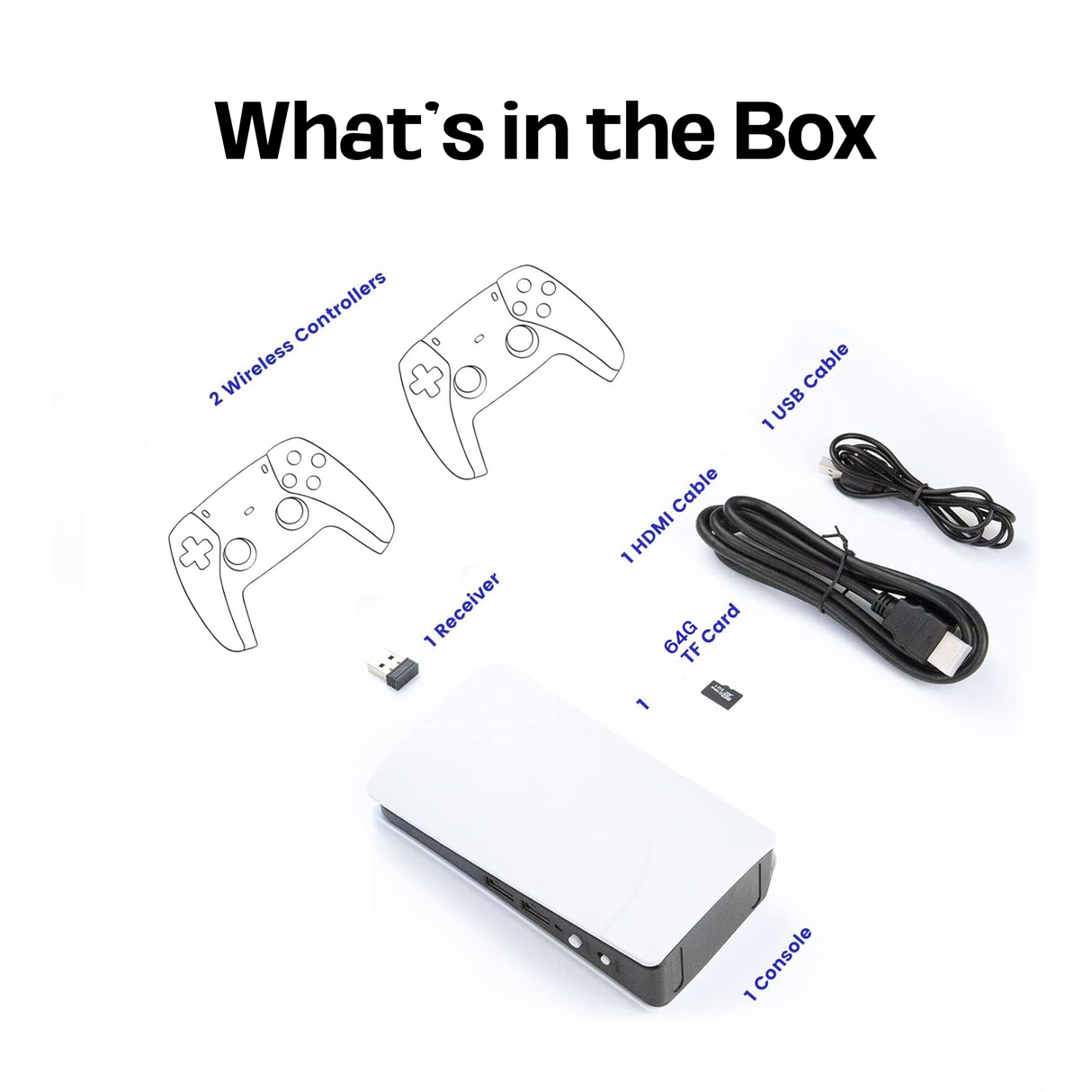 Game Box Console Retro Emulator with 30,000+ Games | Game Console | SASKA Trading