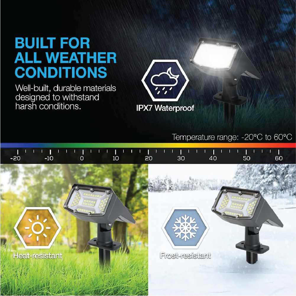 Solar Garden Light Pack of 2 | Outdoor Lights | SASKA Trading