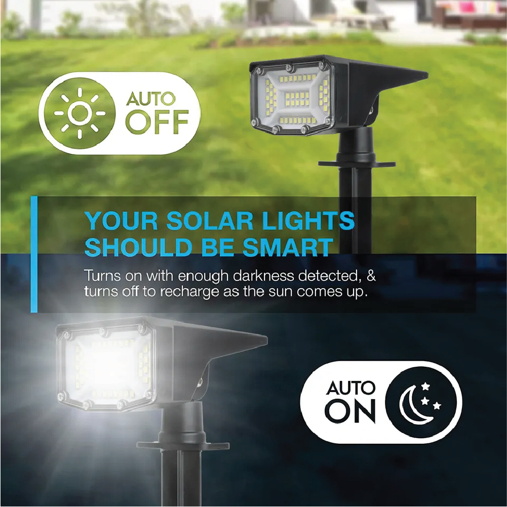 Solar Garden Light Pack of 2 | Outdoor Lights | SASKA Trading