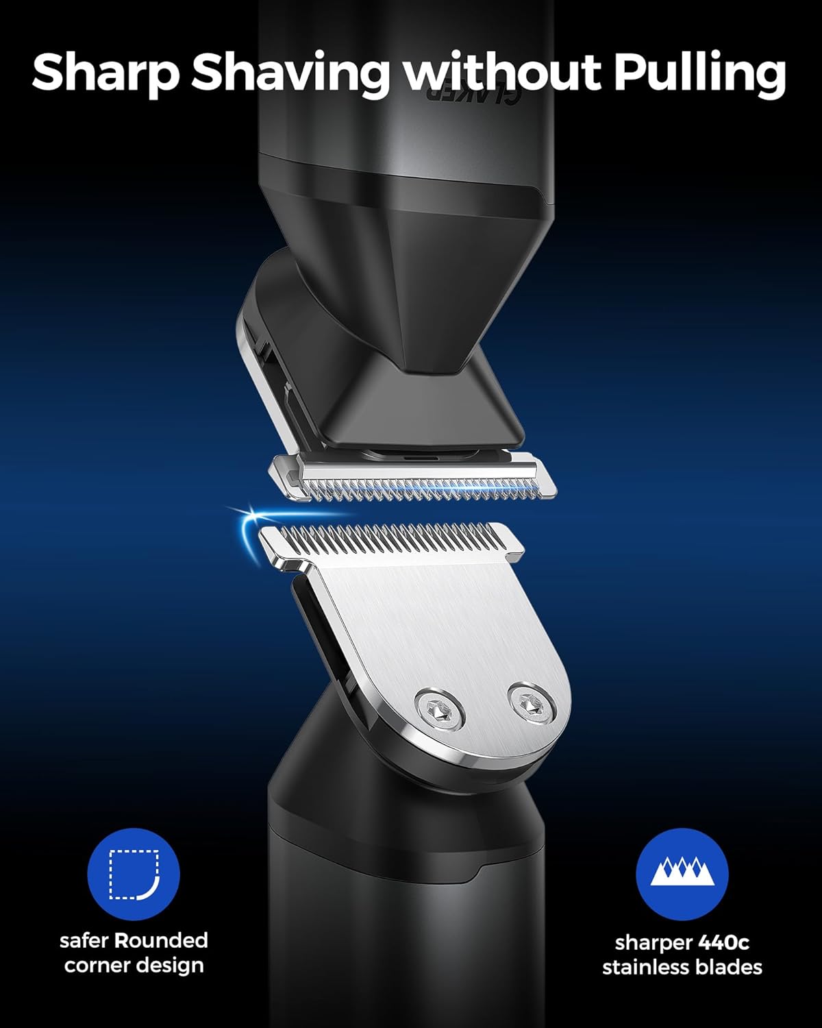 Hair Trimmer Complete Mens Grooming Kits by GLAKER | Hair Clipper | SASKA Trading