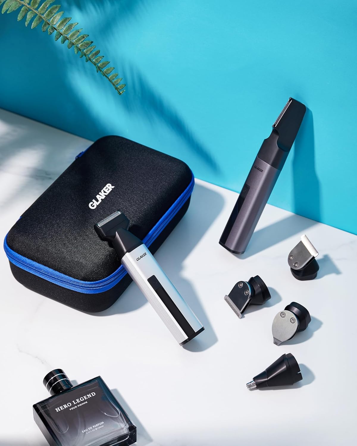 Hair Trimmer Complete Mens Grooming Kits by GLAKER | Hair Clipper | SASKA Trading