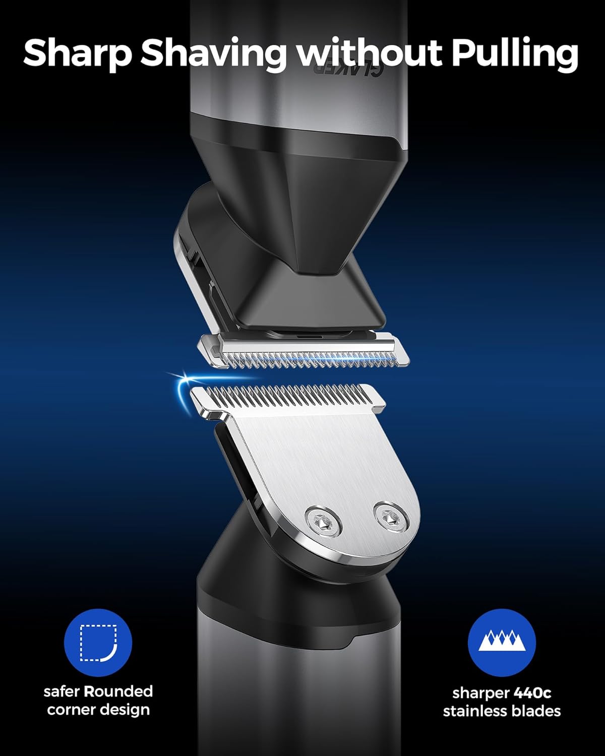 Hair Trimmer Complete Mens Grooming Kits by GLAKER | Hair Clipper | SASKA Trading