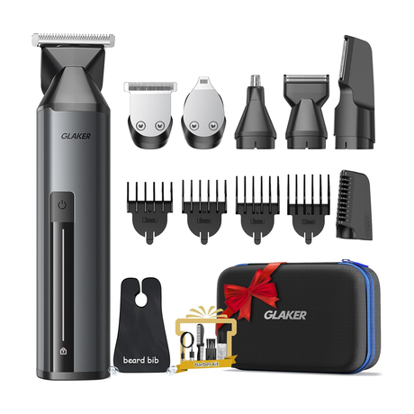 Hair Trimmer Complete Mens Grooming Kits by GLAKER | Hair Clipper | SASKA Trading