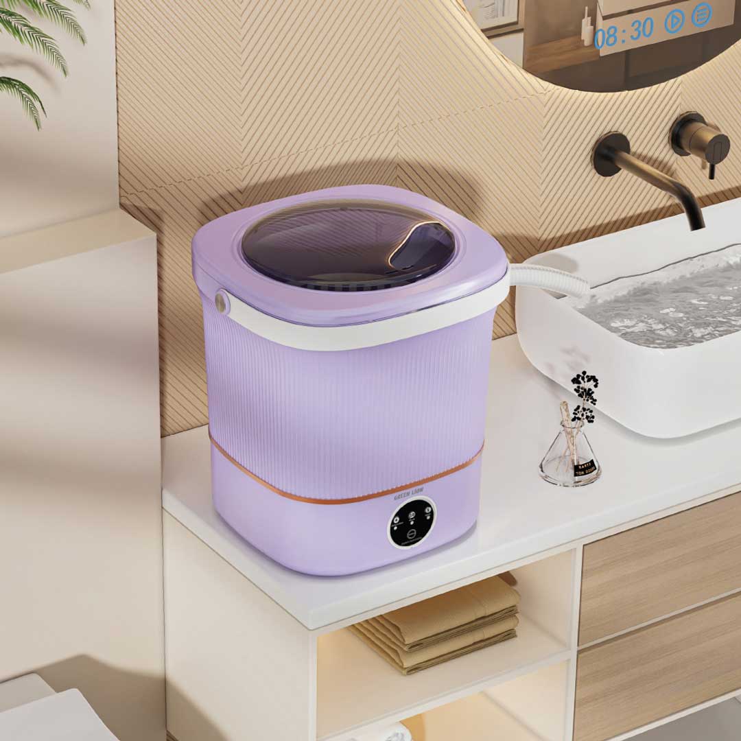 Portable Mini Washing Machine 12L - Purple by Green Lion | Mini Washing Machine | SASKA Trading