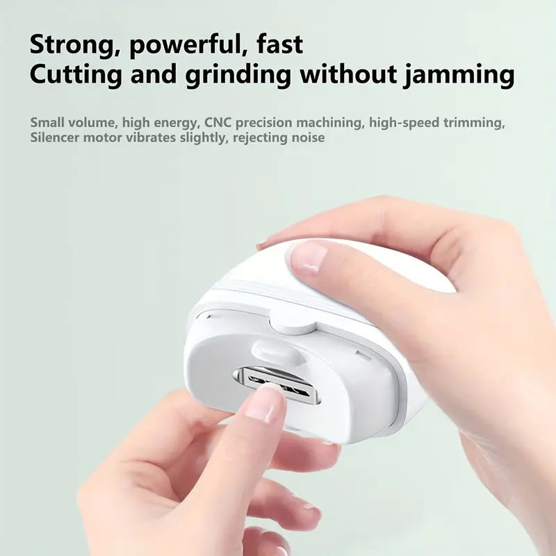 Green Lion Cut-Q Clipper Electric Nail Cutter White | Electric Nail Cutter | SASKA Trading