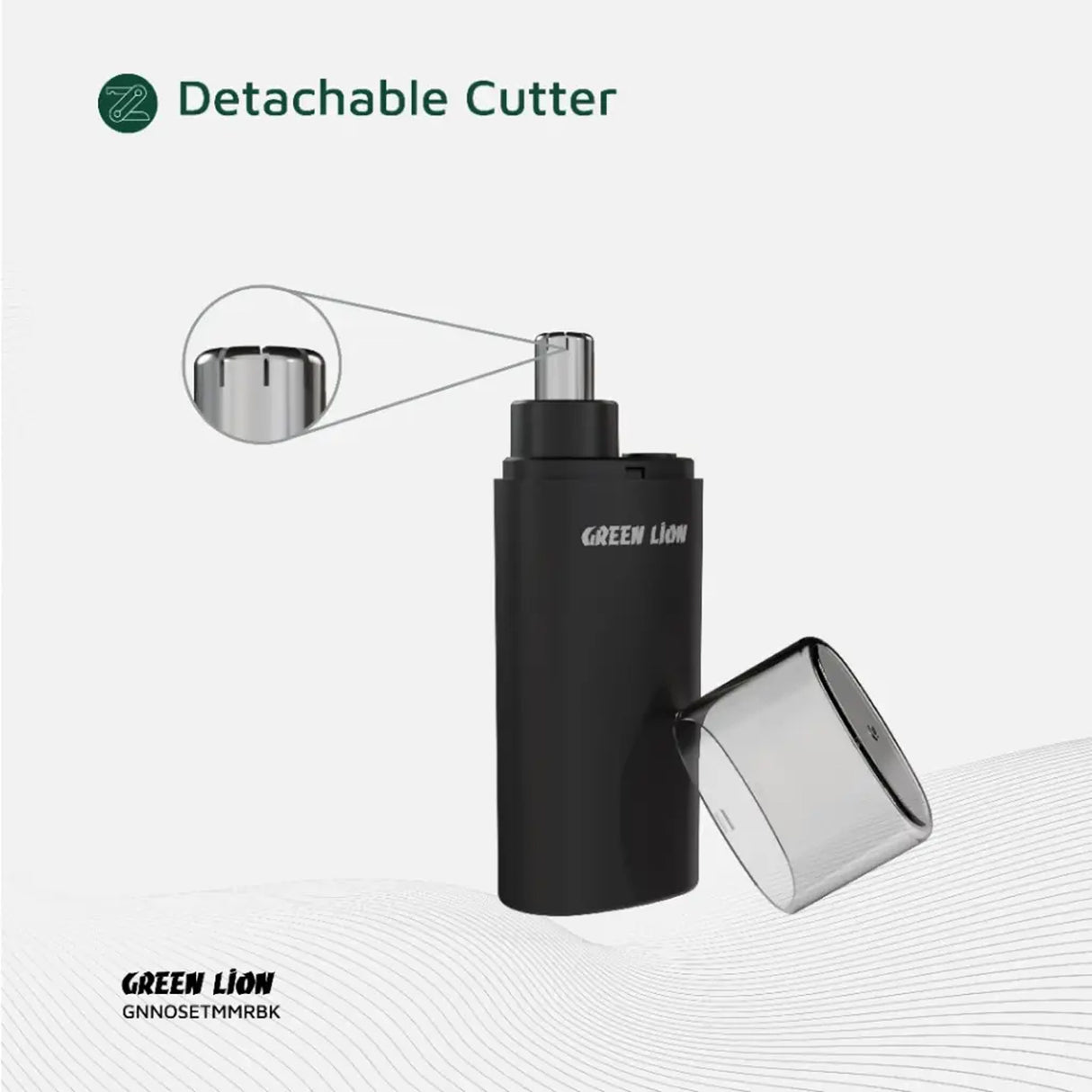 Nose Pro Rechargeable Nose & Ear Trimmer 9600 RPM with Type-C Charging, 360° Rotating Head, Dual Speed by Green Lion