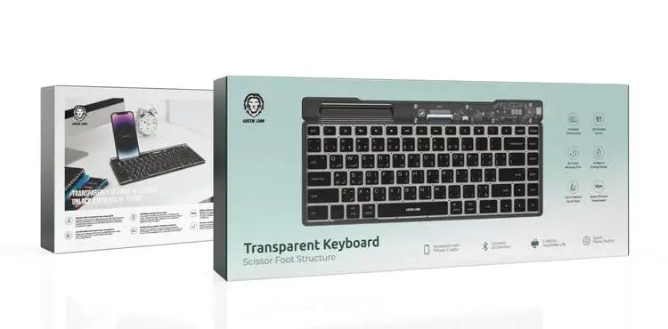 Green Lion Transparent Keyboard Scissor Foot Structure Black | Keyboard | SASKA Trading