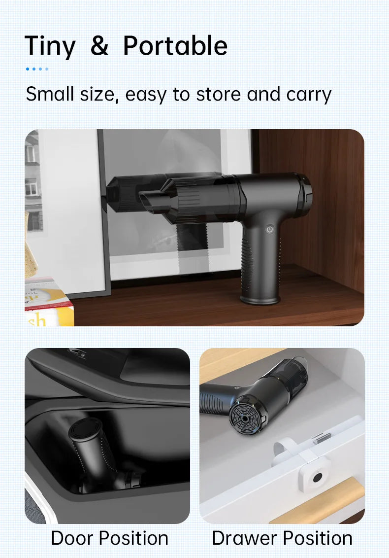 Wireless Vacuum Cleaner & Dust Blower 2 in 1 55W - Black | Vacuum Cleaner | SASKA Trading