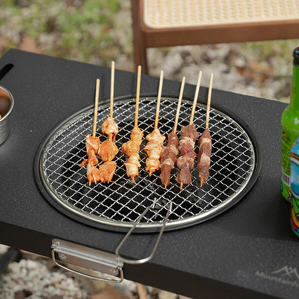 Foldable Grill Table – Compact Outdoor BBQ & Kabob Skewer Station