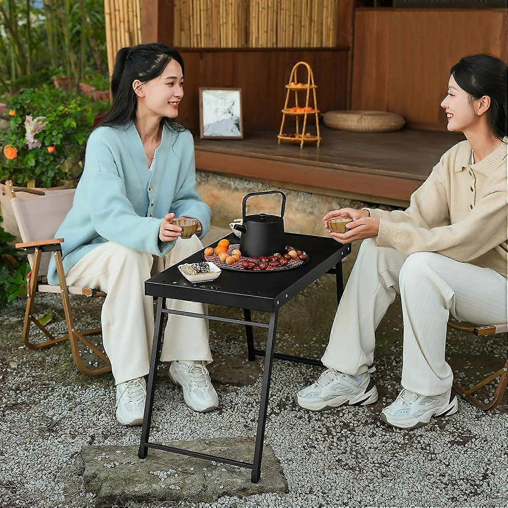 Foldable Grill Table – Compact Outdoor BBQ & Kabob Skewer Station