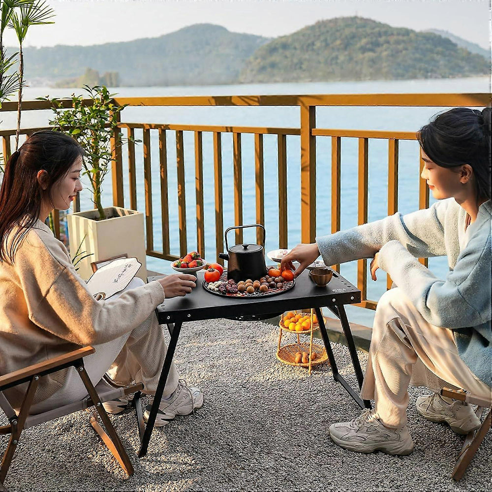 Foldable Grill Table – Compact Outdoor BBQ & Kabob Skewer Station