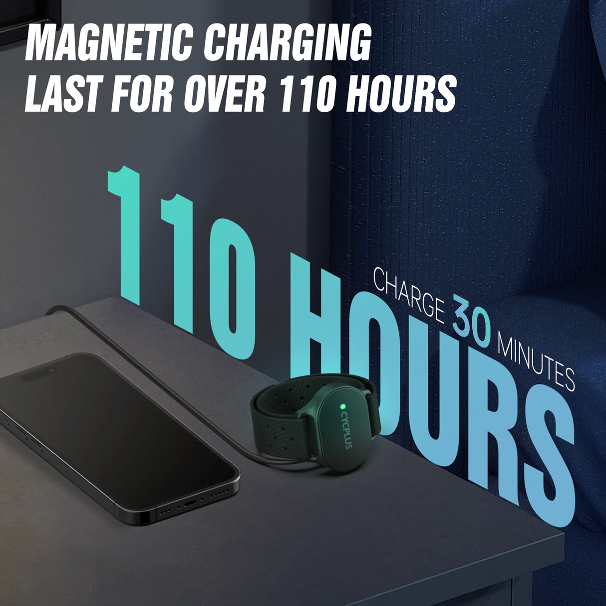 H1 Heart Rate Monitor Armband, Bluetooth 5.1 & ANT+ Optical Sensor, ±1BPM Accuracy, Waterproof Fitness Tracker for Running, Cycling & Gym by CYCPLUS | Heart Rate Monitor | SASKA Trading