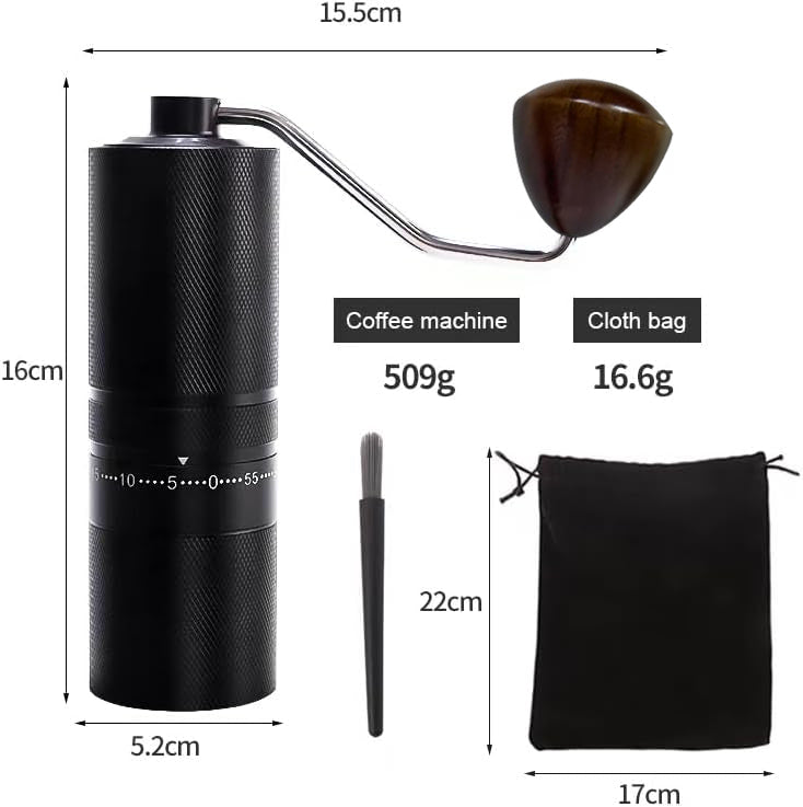 Portable Hand Brewed Coffee Grinder with Adjustable Gears | Coffee Grinder | SASKA Trading