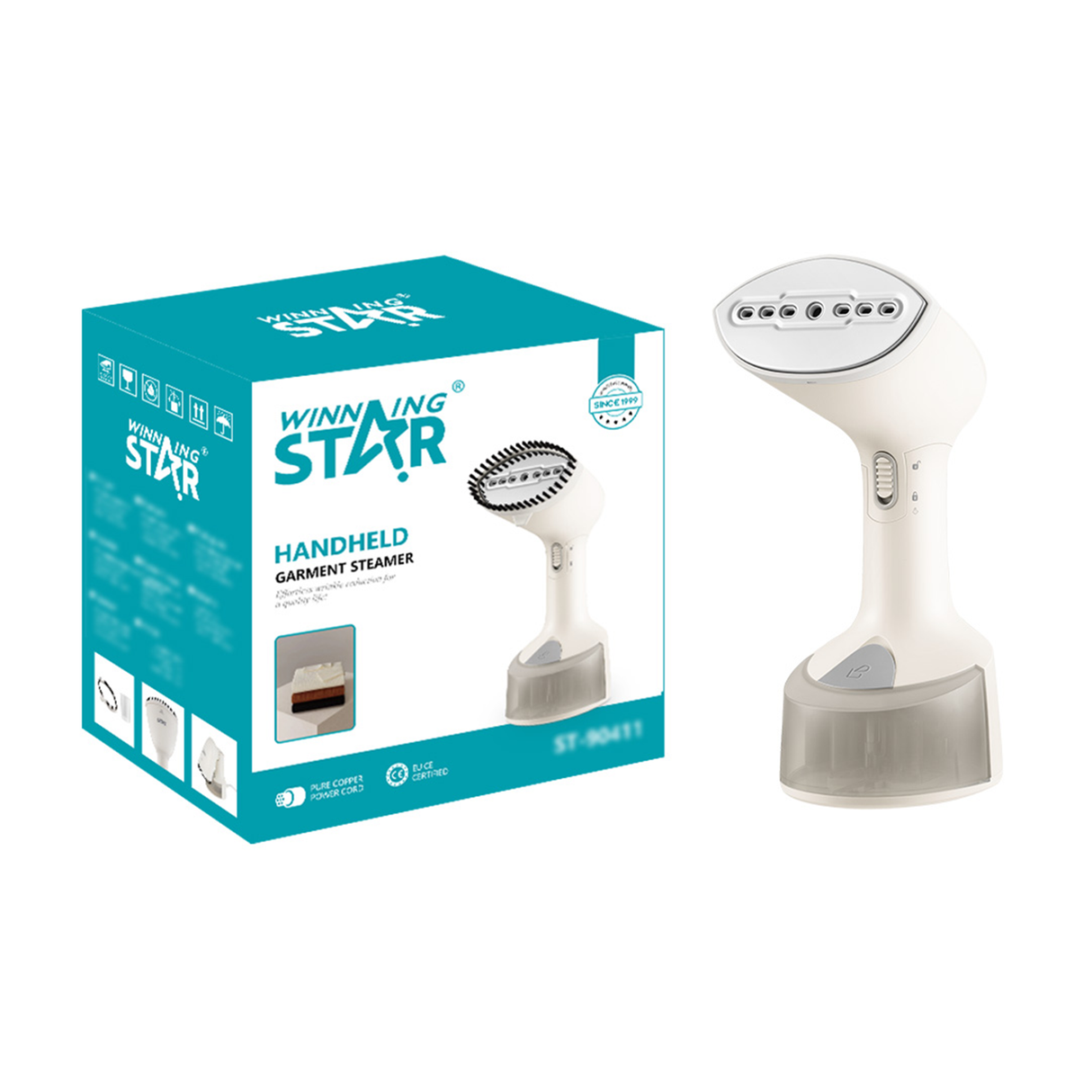 Handheld Garment Steamer ST-90411 with 140ml Tank & Steam Lock by Winning Star | Steam Iron | SASKA Trading