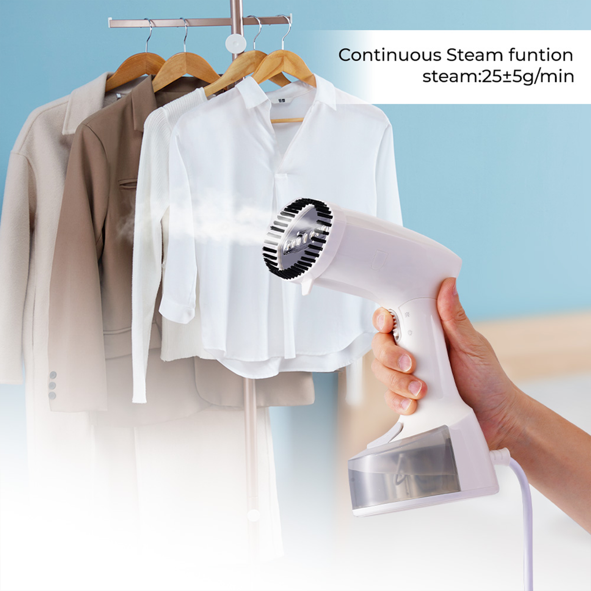 Handheld Garment Steamer ST-90411 with 140ml Tank & Steam Lock by Winning Star | Steam Iron | SASKA Trading