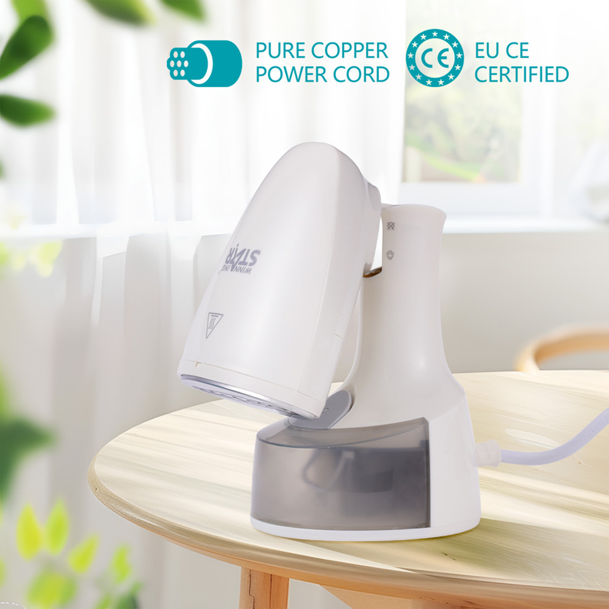 Handheld Garment Steamer ST-90411 with 140ml Tank & Steam Lock by Winning Star | Steam Iron | SASKA Trading