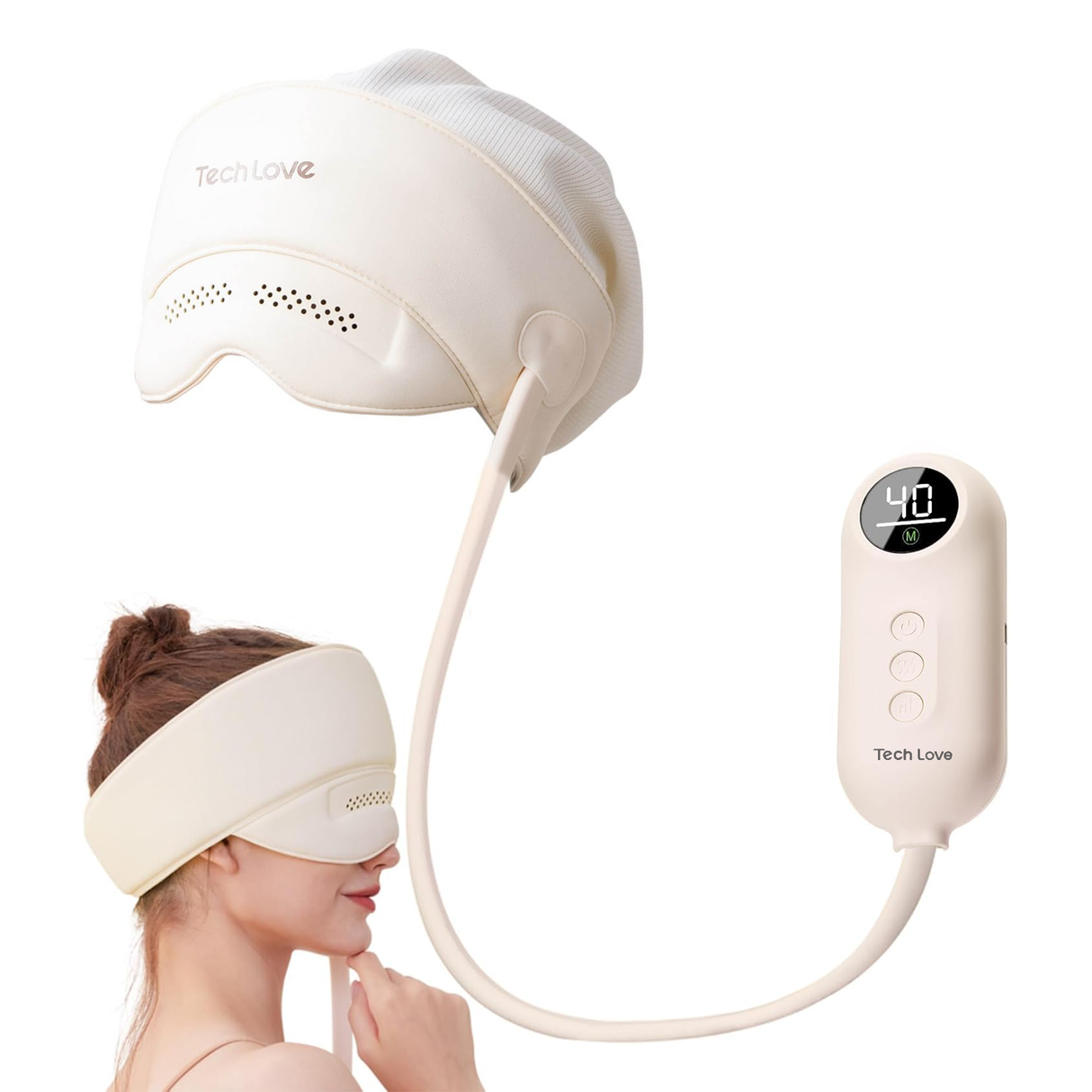 Head and Eye Massager – Air Pressure, Heat by TechLove | Massager | SASKA Trading