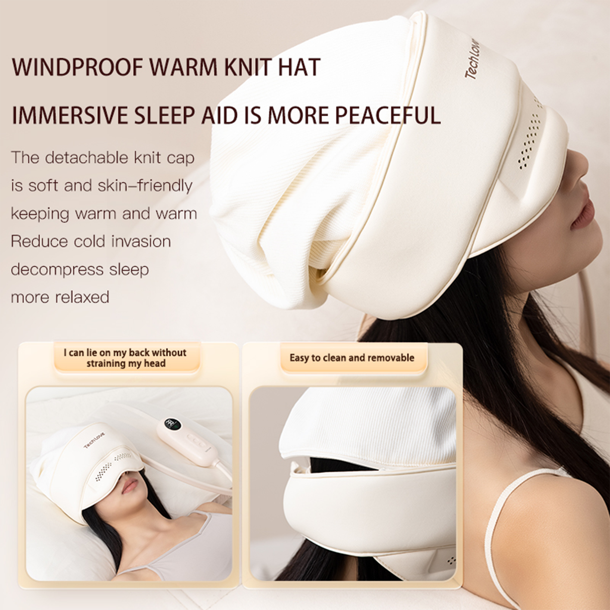 Head and Eye Massager – Air Pressure, Heat by TechLove | Massager | SASKA Trading