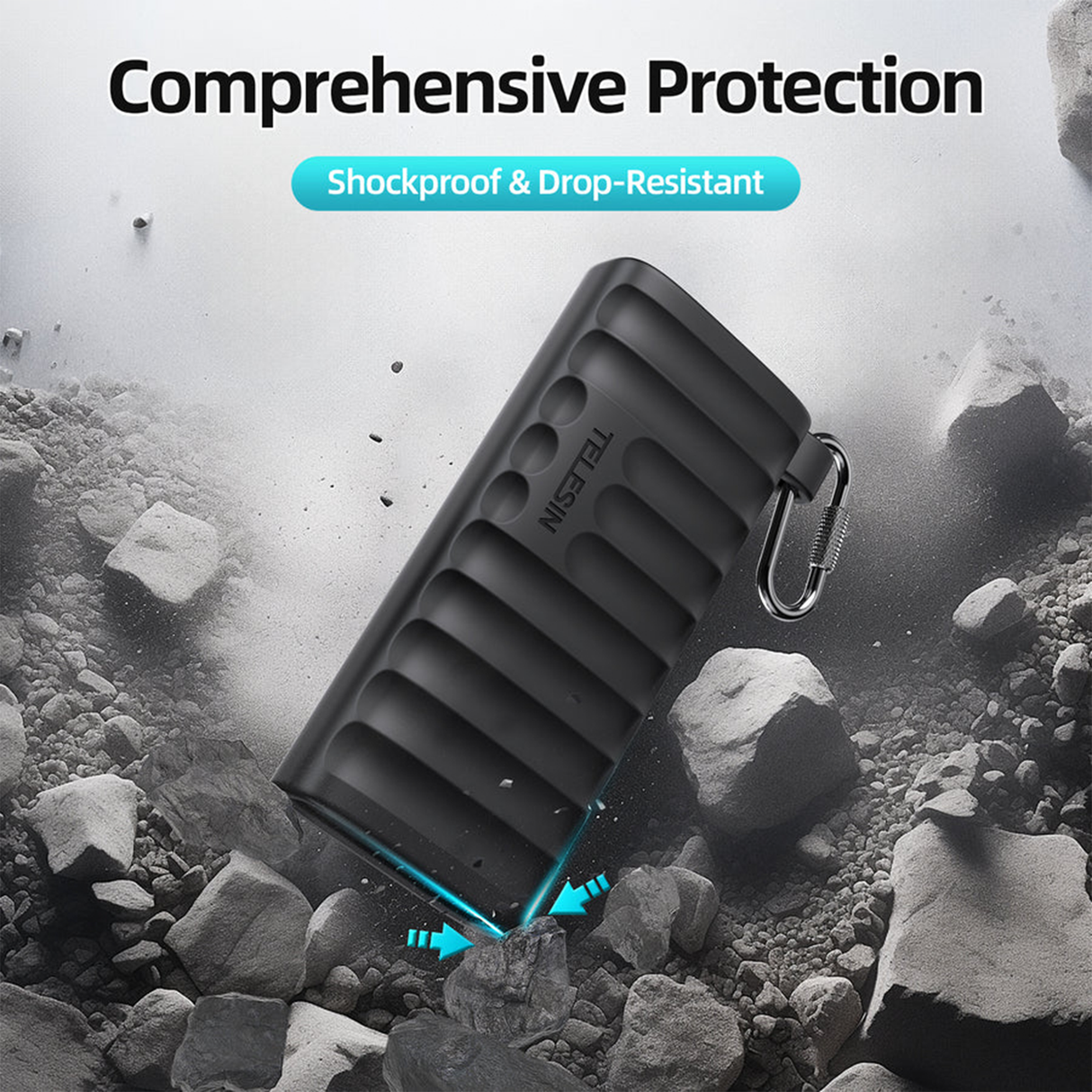 High-Speed USB 3.1 Type-C MicroSD Card Reader and Storage Case by TELESIN | Card Reader | SASKA Trading