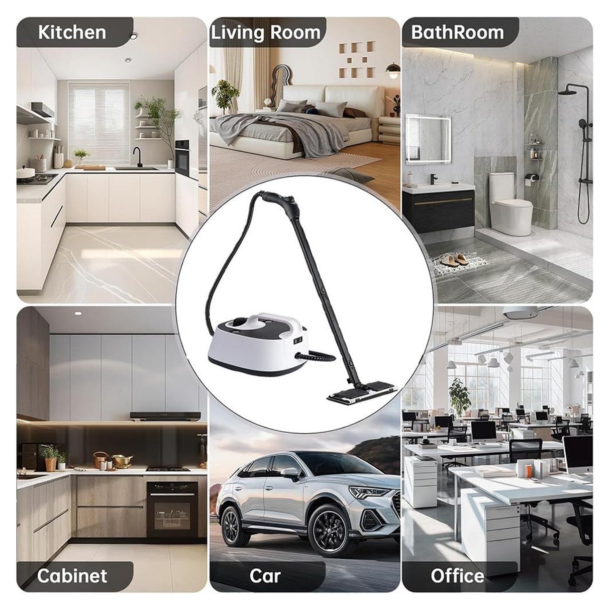 High-Temperature Steam Cleaning Machine – 2000W | Steam Cleaner | SASKA Trading