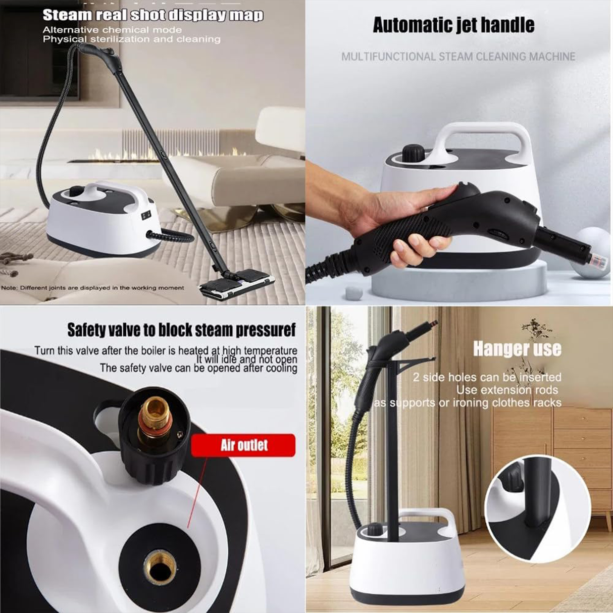 High-Temperature Steam Cleaning Machine – 2000W | Steam Cleaner | SASKA Trading