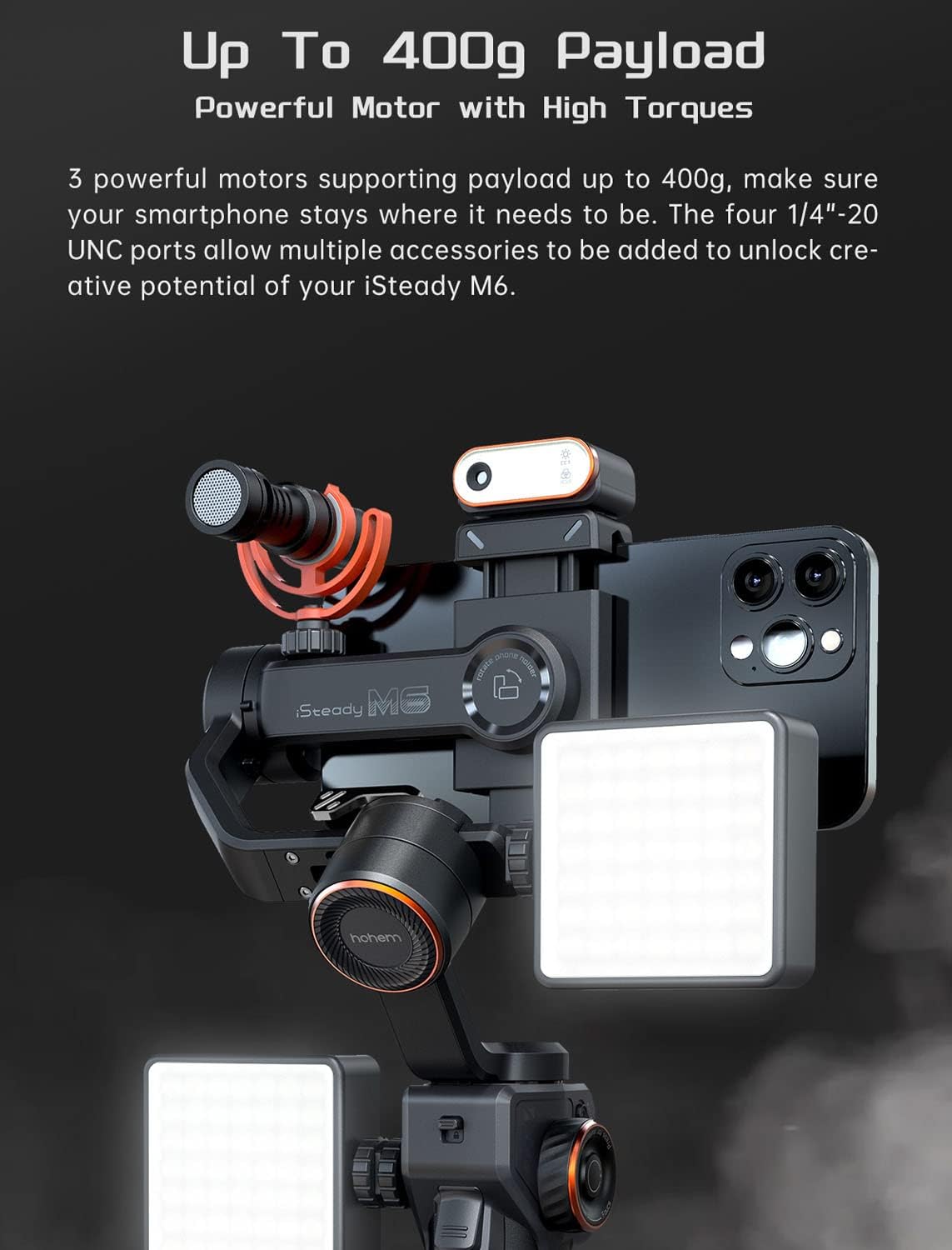 Hohem iSteady M6 Kit Smartphone Gimbal Stabilizer | Phone Gimble | SASKA Trading