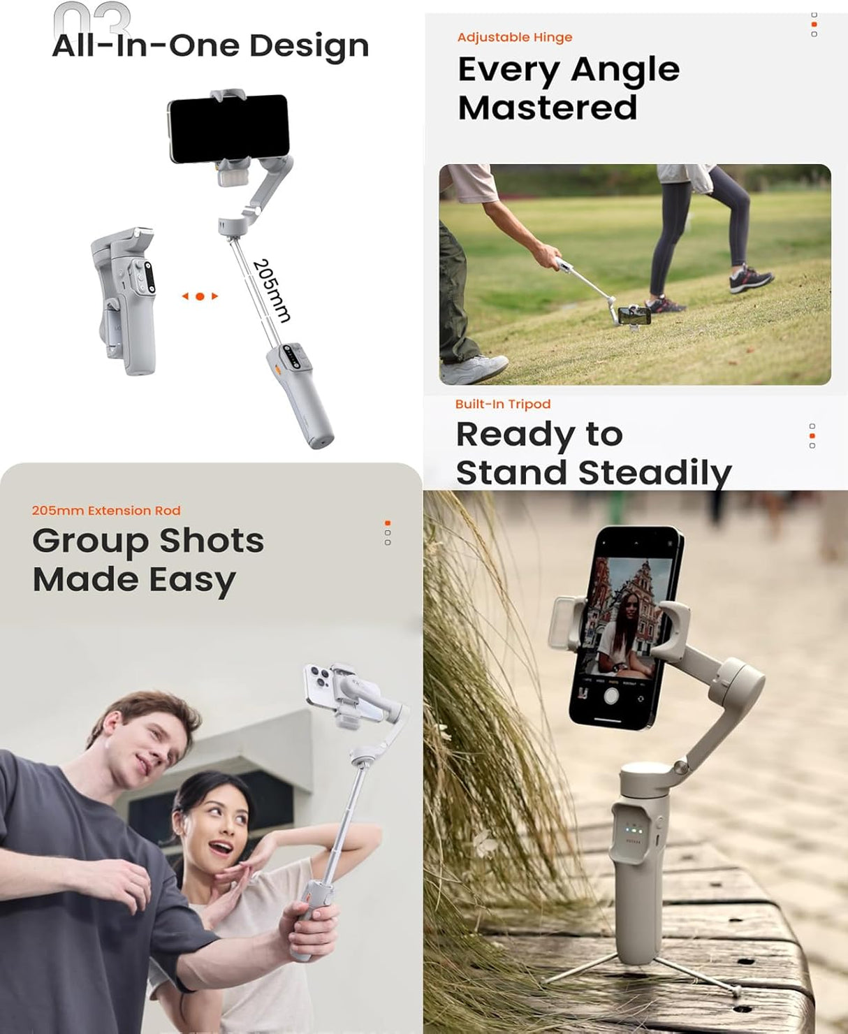 iSteady X3 3-axis Palm Foldable Smartphone Gimbal Stabilizer by Hohem | Phone Gimble | SASKA Trading