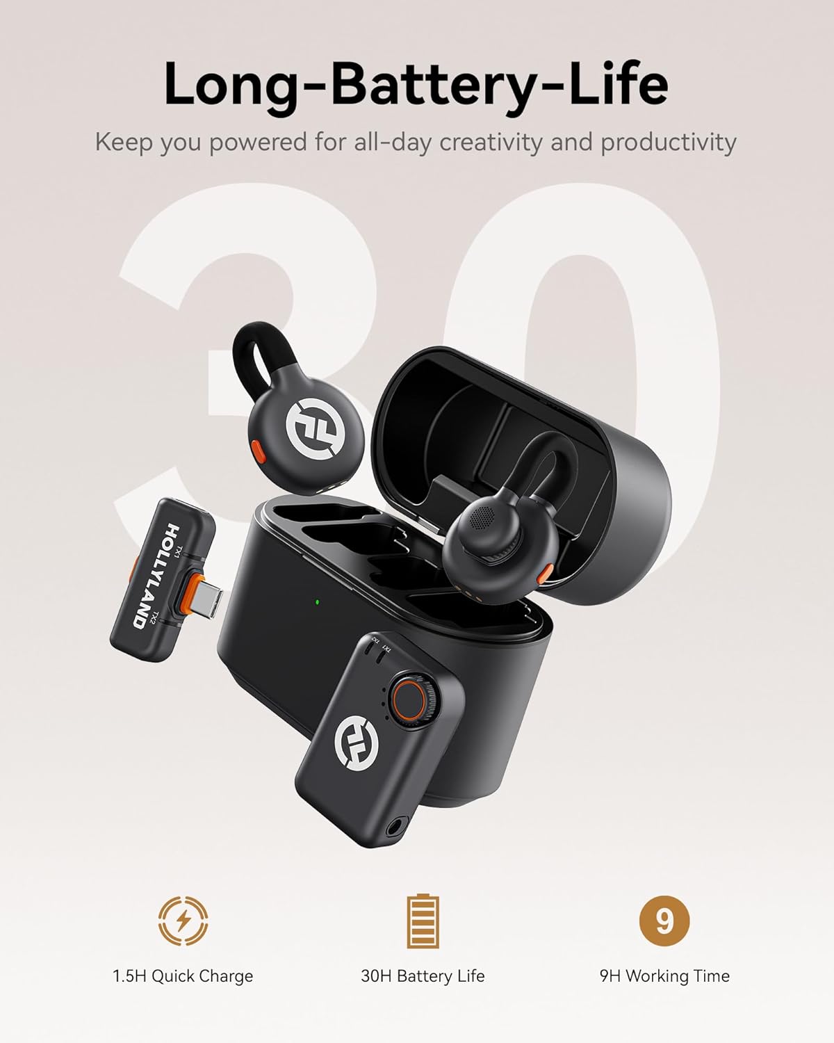 Lark M2S Combo Discreet Wireless Microphone Kit by Hollyland | Wireless Microphone | SASKA Trading