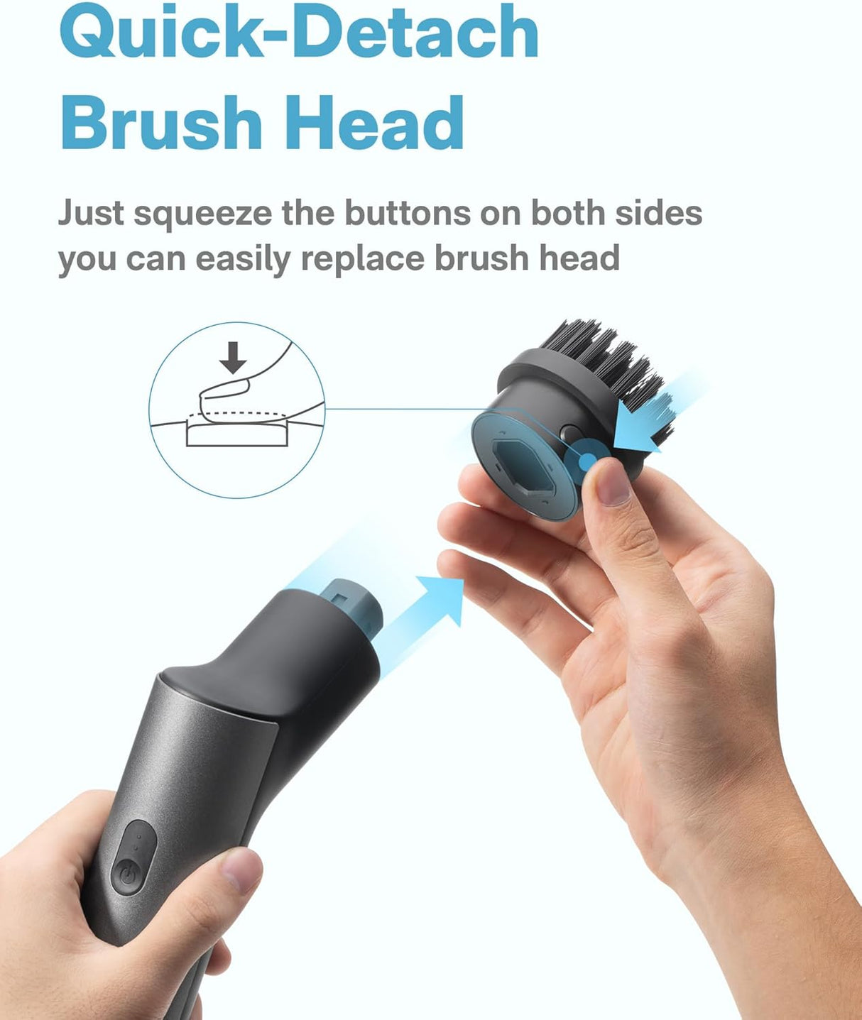 HOTO Electric Cleaning Brush 7 in 1 Set | Cleaning Mop | SASKA Trading