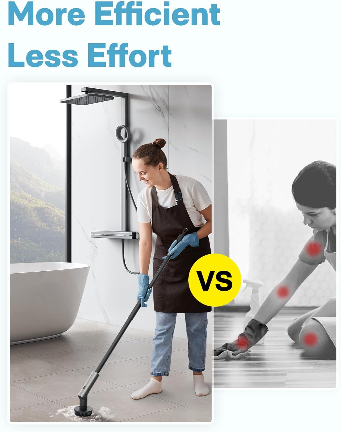 HOTO Electric Cleaning Brush 7 in 1 Set | Cleaning Mop | SASKA Trading