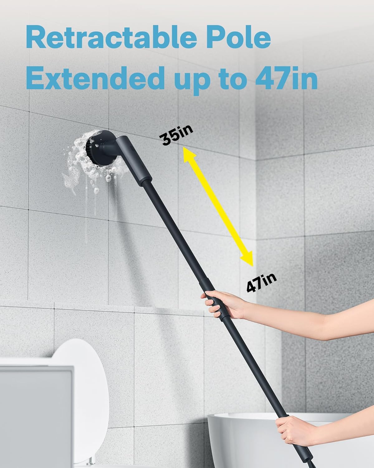 HOTO Electric Cleaning Brush 7 in 1 Set | Cleaning Mop | SASKA Trading