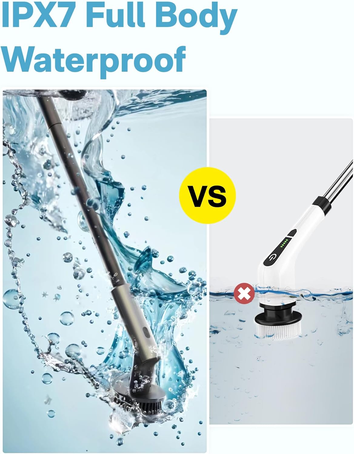 HOTO Electric Cleaning Brush 7 in 1 Set | Cleaning Mop | SASKA Trading