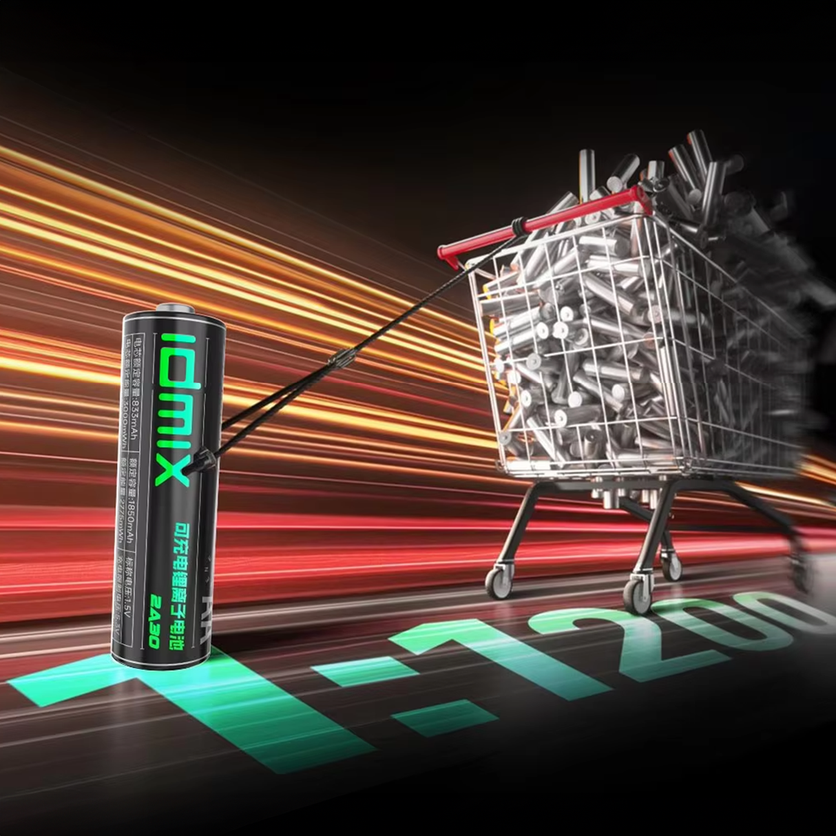 IDMIX 2A08 Pro Rechargeable Battery Set | 4×AA + 4×AAA | SASKA Trading