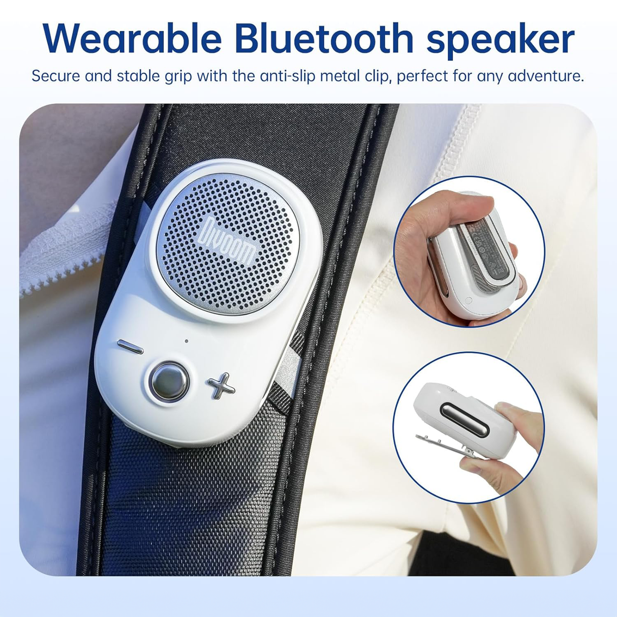 ITour-S Portable Mini Wearable Bluetooth Speaker by Divoom | Wireless Speaker | SASKA Trading