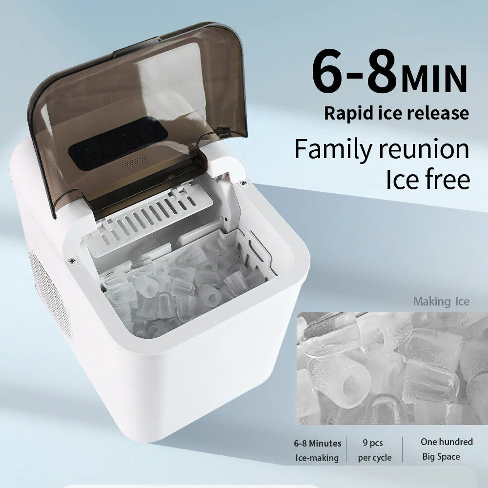Smart Wi-Fi Ice Maker – App Control Countertop Ice Machine with Adjustable Ice Size, Automatic Cleaning