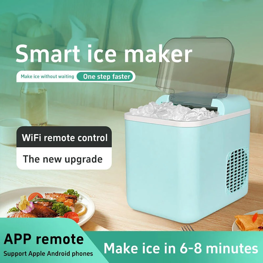 Smart Wi-Fi Ice Maker – App Control Countertop Ice Machine with Adjustable Ice Size, Automatic Cleaning